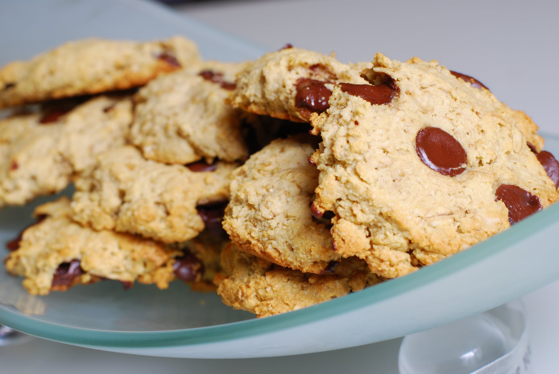 Gluten-Free, No Sugar Added, Keto Paleo Chocolate Chip Oatmeal Cookies - 
